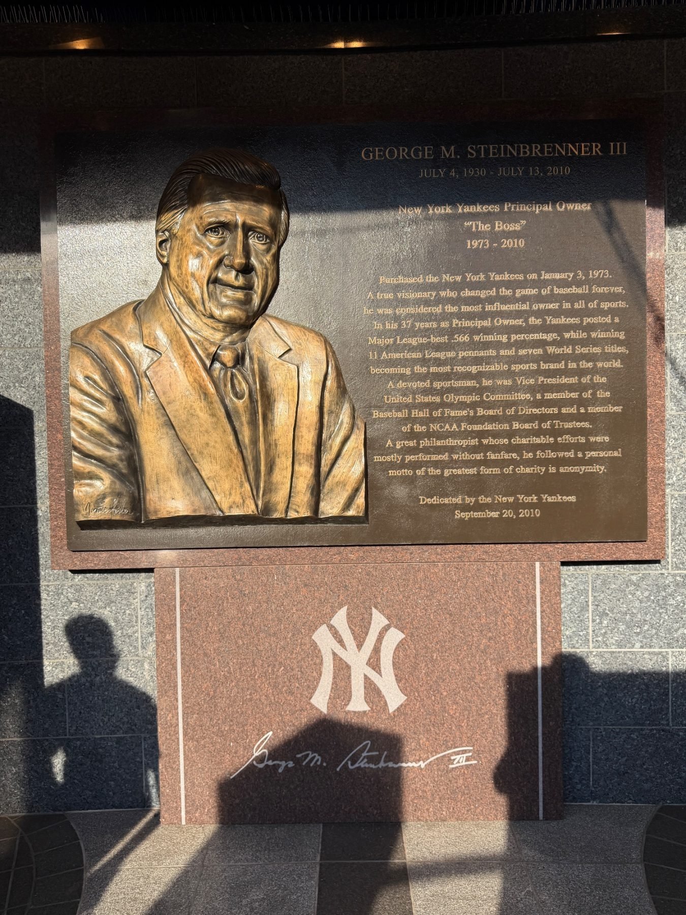 Yankee Stadium trip photo