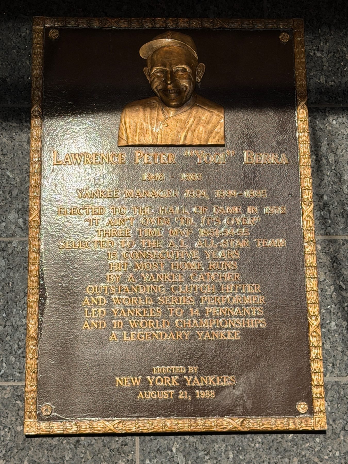 Yankee Stadium trip photo