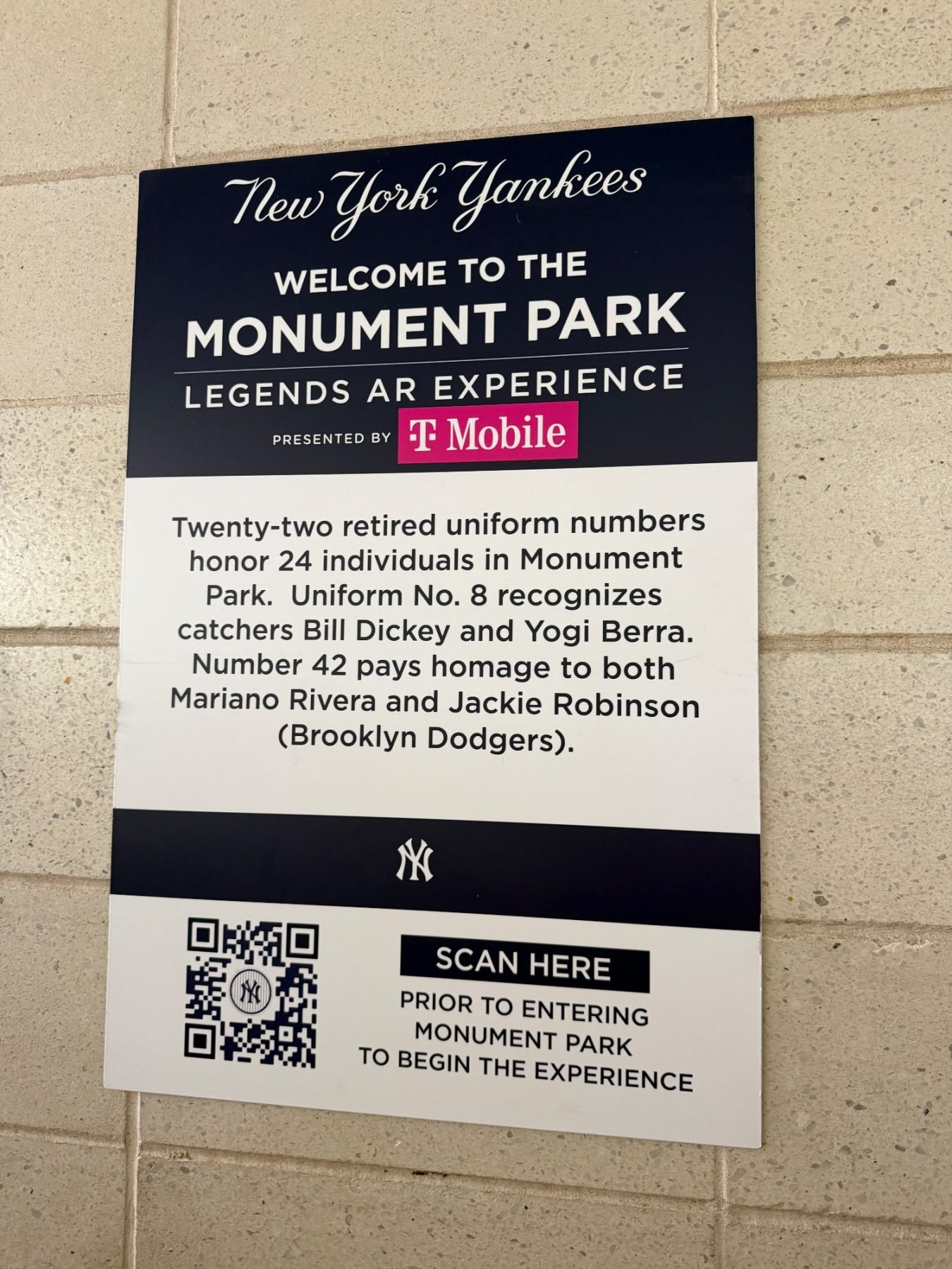 Yankee Stadium trip photo